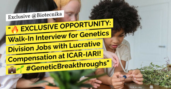 ICAR-IARI Genetics Division Research