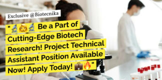 BSc Life Science Project Job
