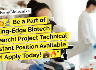 BSc Life Science Project Job