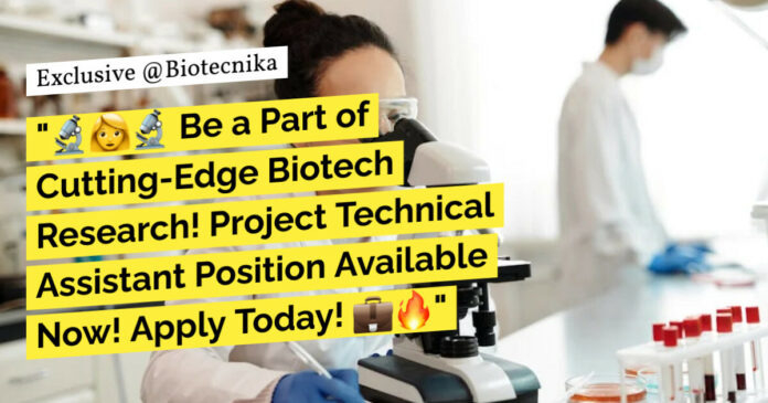 BSc Life Science Project Job