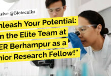 IISER Berhampur Junior Research Fellow Job For Bioinformatics, Biotech, Biochem & Zoology