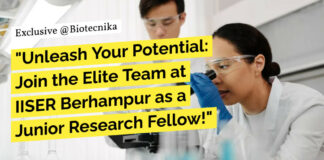 IISER Berhampur Junior Research Fellow Job For Bioinformatics, Biotech, Biochem & Zoology