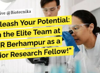 IISER Berhampur Junior Research Fellow Job For Bioinformatics, Biotech, Biochem & Zoology