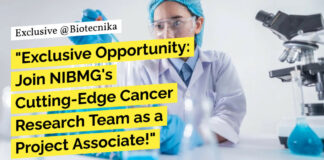 NIBMG Project Recruitment For Biotech & Life Sciences - Apply Online Now