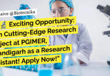 PGIMER Immunology & Biotech Research Recruitment
