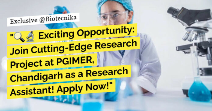 PGIMER Immunology & Biotech Research Recruitment