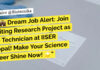 IISER Bhopal Molecular Biology Lab Technician Job Opening – Applications Invited