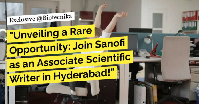 Sanofi Associate Scientific Writer - Life Sciences Apply Online