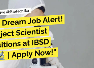 IBSD Life Sciences Jobs With upto Rs. 78,000 pm Pay – Applications Invited IBSD Life Sciences Jobs