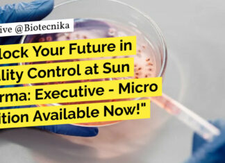 Quality Control at Sun Pharma: Executive - Micro Position Available Now!