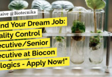 Biocon Biologics QC Job Opening