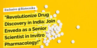 Enveda Senior Scientist Invitro Pharmacology! Biological Sciences Apply Online