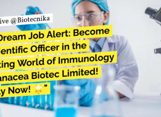 Panacea Biotec QC Scientific Officer For Biotechnology - Apply Online