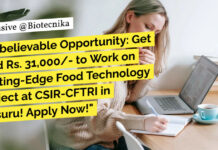 CFTRI Mysuru Project Recruitment - Life Sciences, Biochem, Microbiology Apply Online