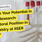 Postdoctoral Position at IISER Kolkata! Biochemistry Apply Online