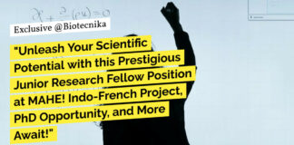 MAHE Life Sciences Research Fellow