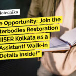 IISER Kolkata Research Vacancy For Microbiology, Biology - Attend Walk-In