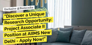 Project Associate Position at AIIMS New Delhi - MSc Biotech Apply Now!