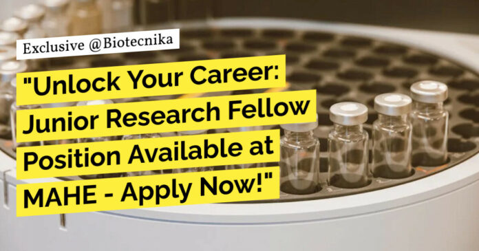 Manipal Research Fellow Recruitment - Applications Invited