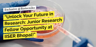IISER Bhopal Research Recruitment For Biological Sciences, Apply Online Only
