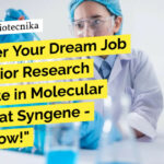 Syngene Life Science Vacancies