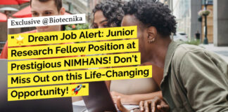 NIMHANS Research Job Openings