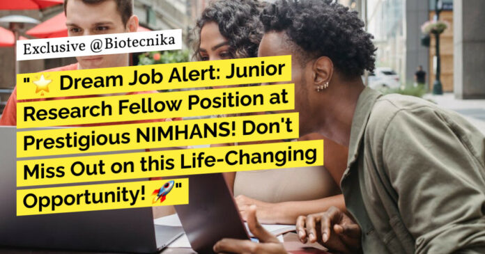 NIMHANS Research Job Openings