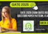 GATE 2025 Notification, Application Portal Open, Exam Dates Released, Question Paper Pattern, Eligibility – Check Details Now! GATE 2025 Exam Dates Released