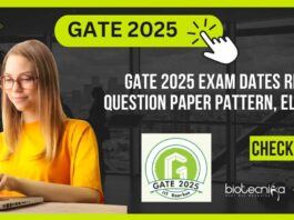 GATE 2025 Exam Dates Released