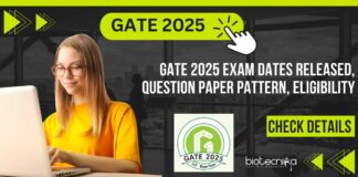 GATE 2025 Exam Dates Released