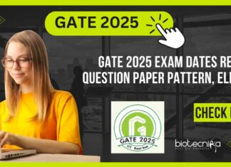 GATE 2025 Exam Dates Released