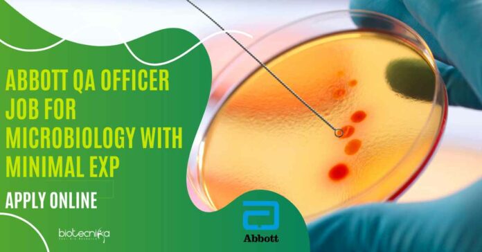 Abbott QA Officer Vacancy