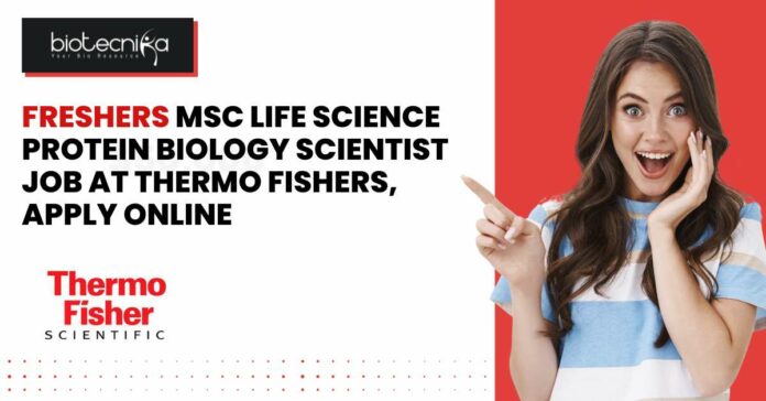 Freshers Biology Scientist Job