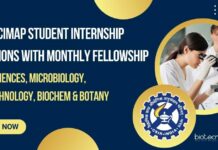 CSIR-CIMAP Student Internship Positions