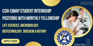 CSIR-CIMAP Student Internship Positions