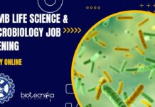 CCMB Life Science & Microbiology Job Opening – Apply Online CSIR-CCMB Microbiology Job Opening