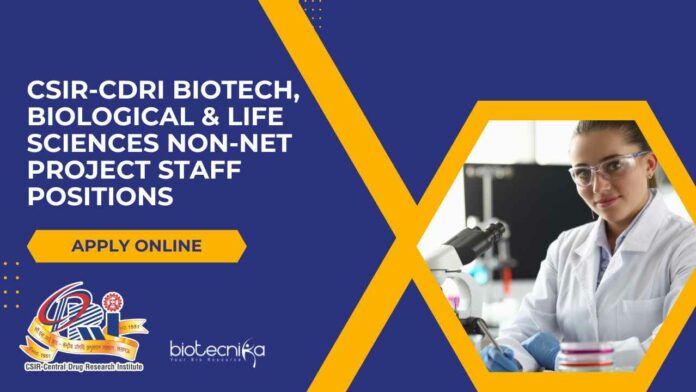 CSIR-CDRI Biotech Jobs