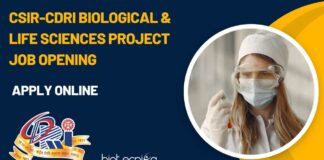 CSIR-CDRI Life Science Project Job