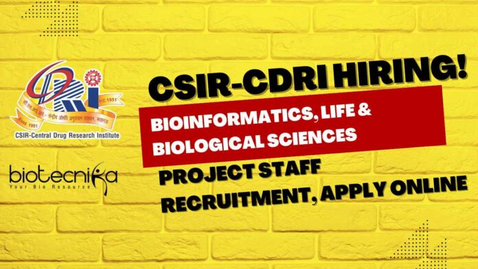 CSIR-CDRI Bioinformatics Project Job