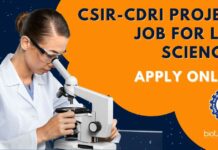 CSIR-CDRI Project Job