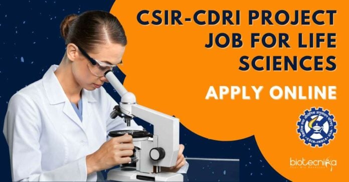 CSIR-CDRI Project Job