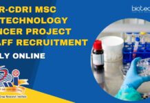 CSIR-CDRI MSc Biotechnology Project