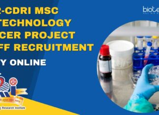 CSIR-CDRI MSc Biotechnology Project