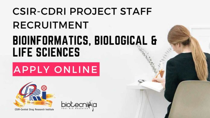 CSIR-CDRI Bioinformatics Project Staff