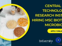 CFTRI Biotechnology Project Associate