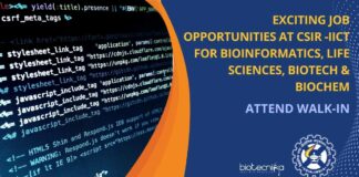 CSIR-IICR Bioinformatics Project Jobs