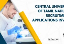 Central University of Tamil Nadu SRF