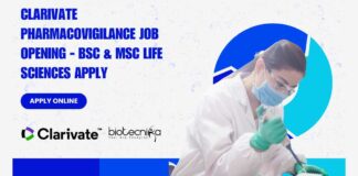 Clarivate Pharmacovigilance Job Opening