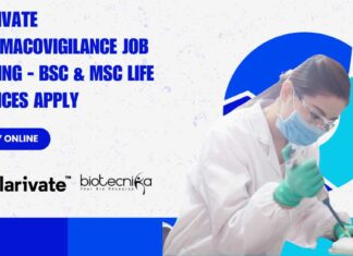 Clarivate Pharmacovigilance Job Opening – BSc & MSc Life Sciences Apply Clarivate Pharmacovigilance Job Opening
