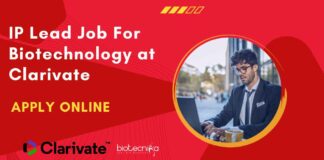 IP Lead Job For Biotechnology